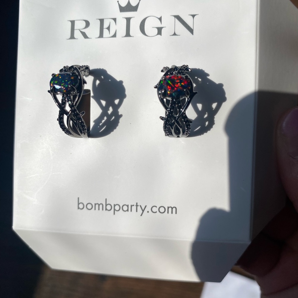 Reign Black and Multicolor Earrings - Picture 6 of 6